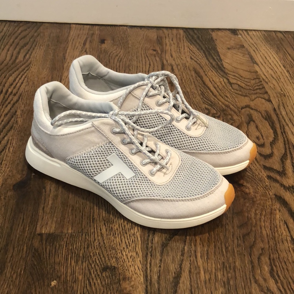 TOMS Women's Arroyo women sneakers gray and baby blue size 8.5 - Picture 3 of 11
